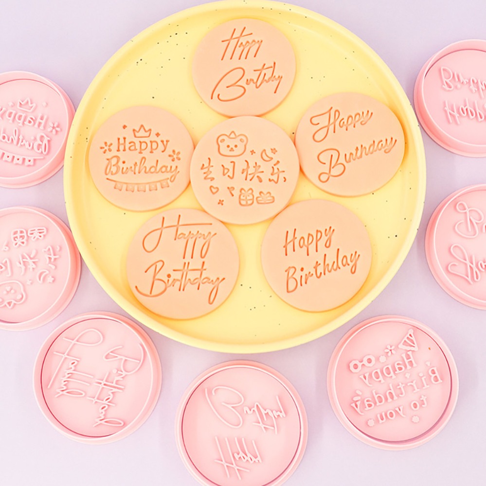 Kitchen Baking Items - Cortadores de Galletas de Feliz Cumpleaños,