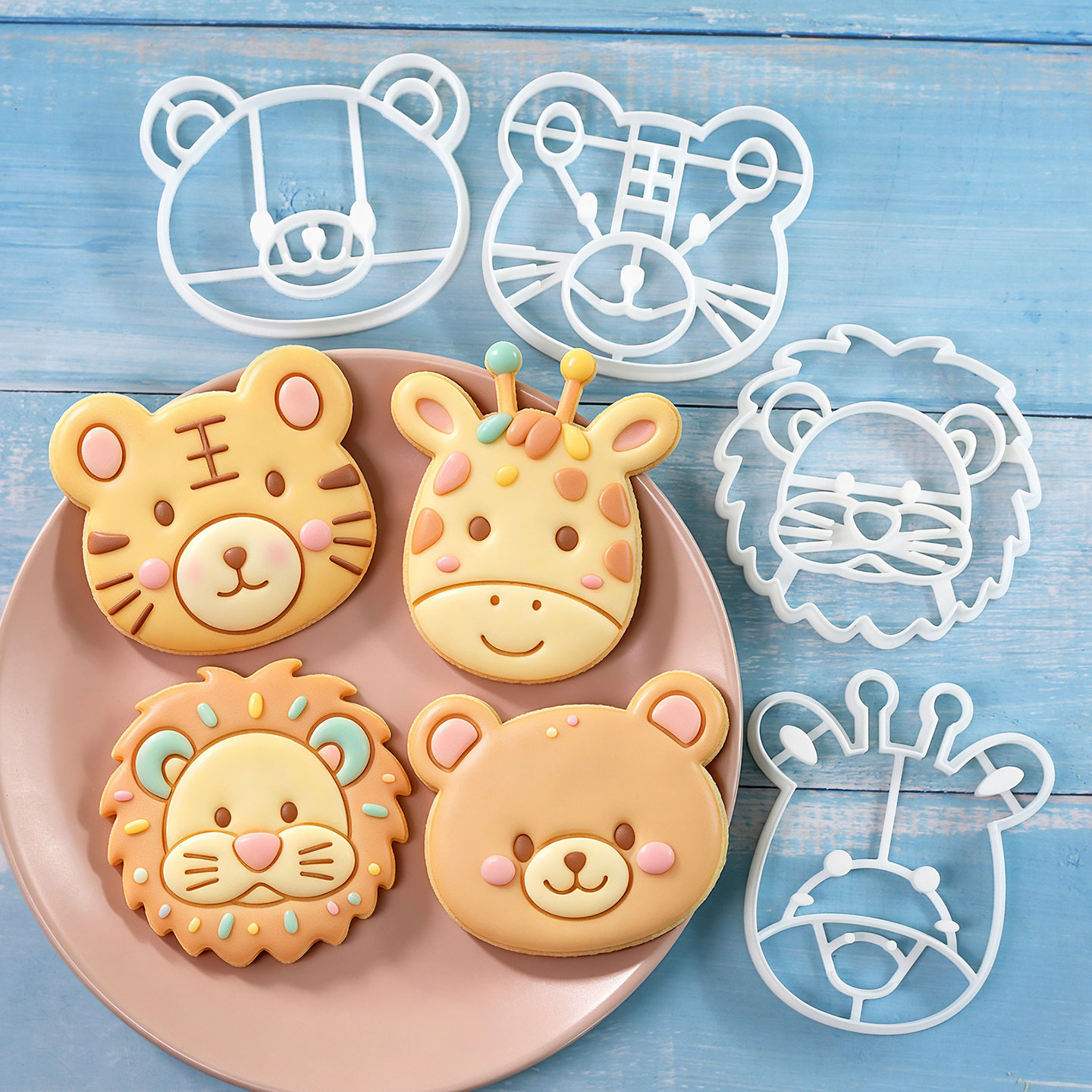 Kitchen Baking Items - Juego de 4 Cortadores de Galletas