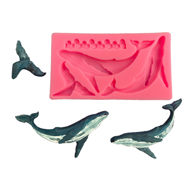 Kitchen Baking Items - Molde de silicona de ballena DIY,