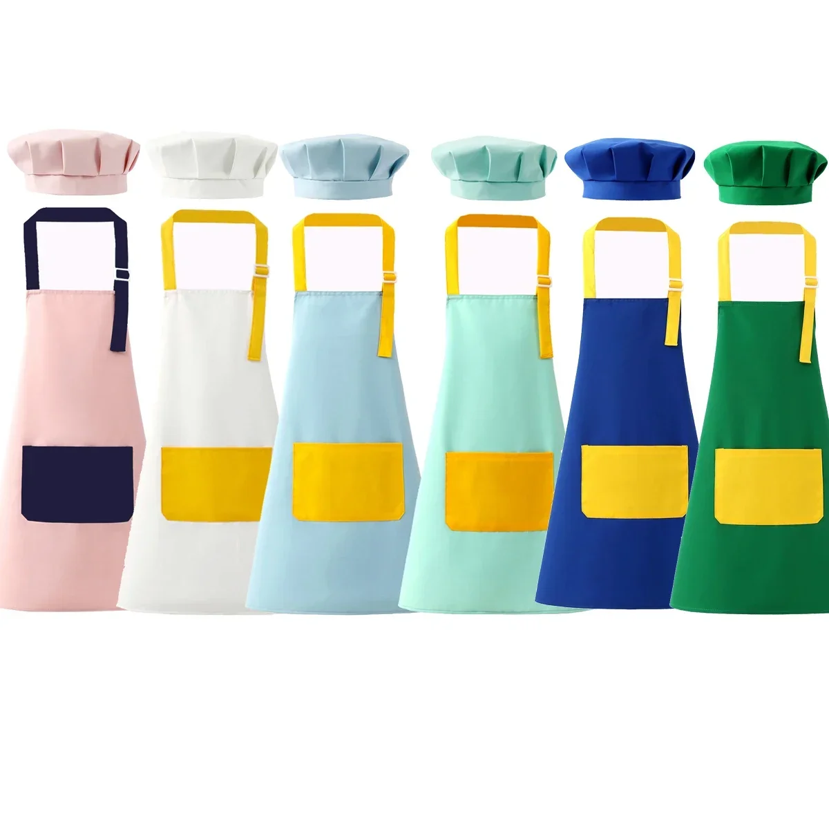 Baking Kitchen Kids - Juego de delantal y gorro de