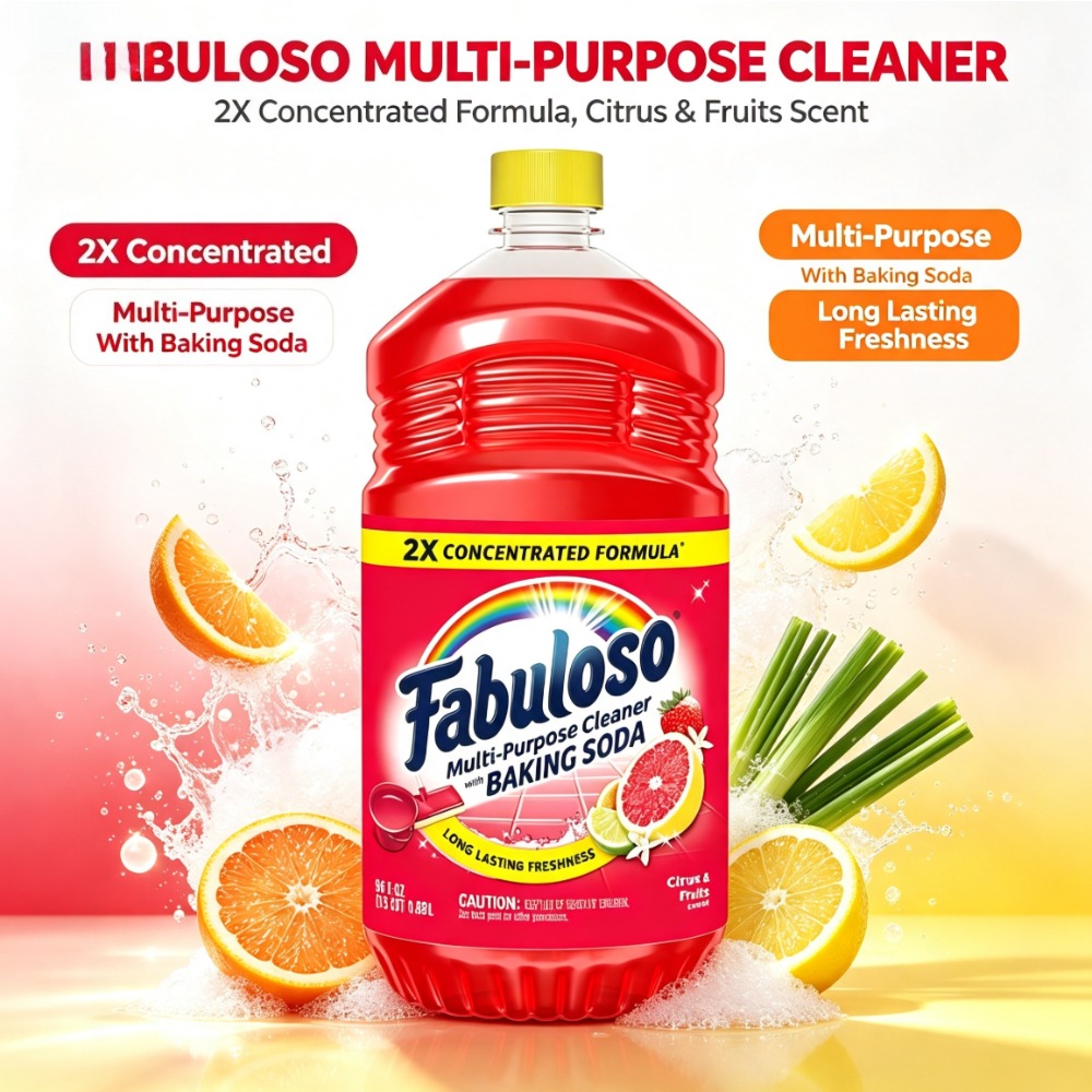 Limpiador multiusos 2X concent - Kitchen Cleaner Baking Soda reseña y precio