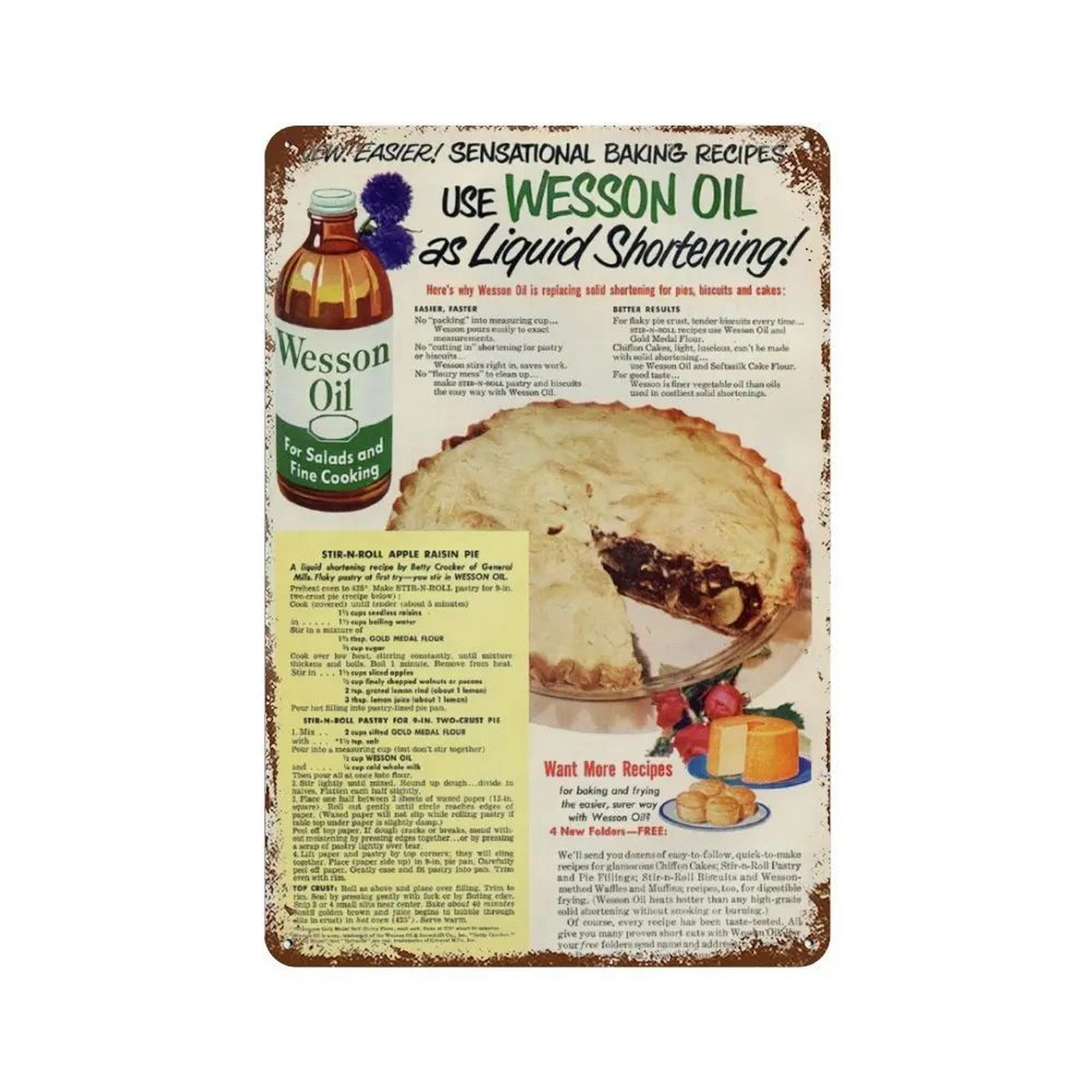 Letrero Metálico HD Vintage co - Kitchen Set Bakery reseña y precio