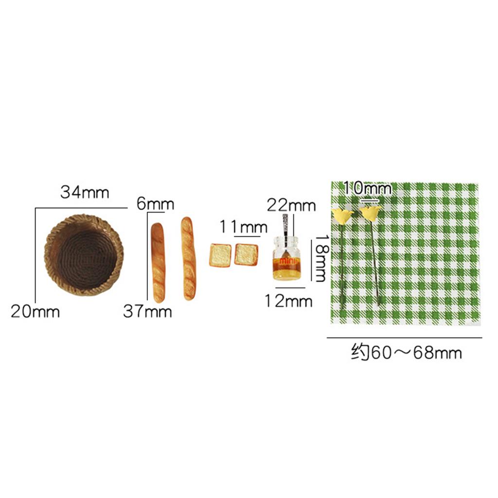Set de Cesta de Pan en Miniatu - Kitchen Set Bakery reseña y precio