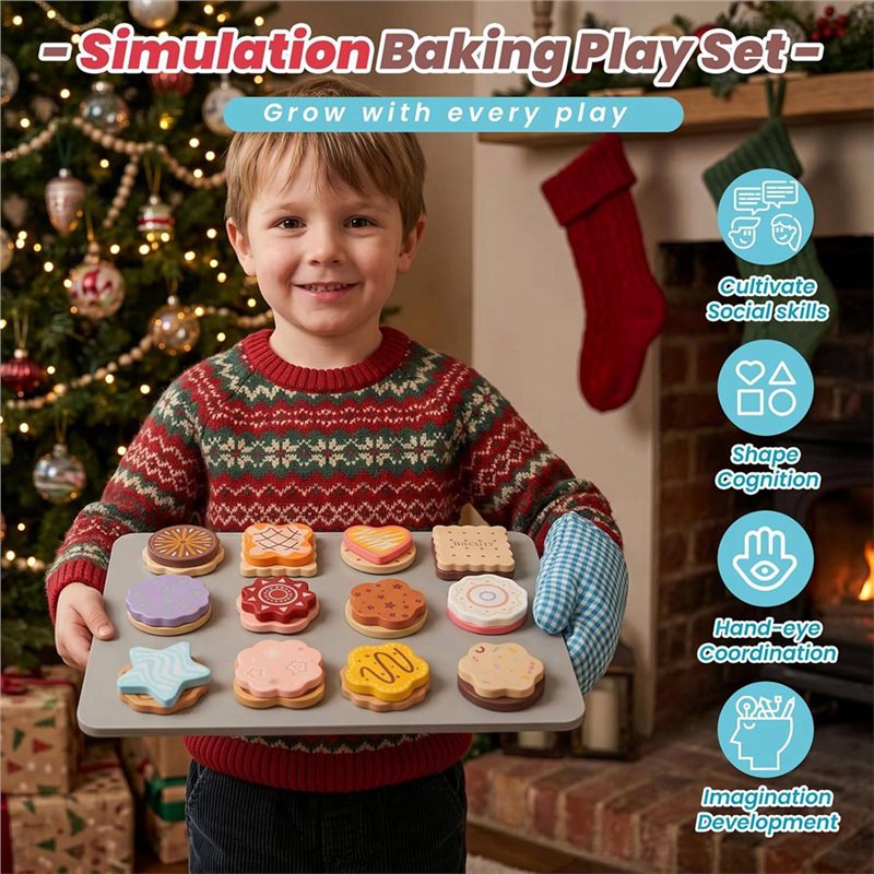 WOWFU-Juego de galletas de mad - Baking Kitchen Kids reseña y precio