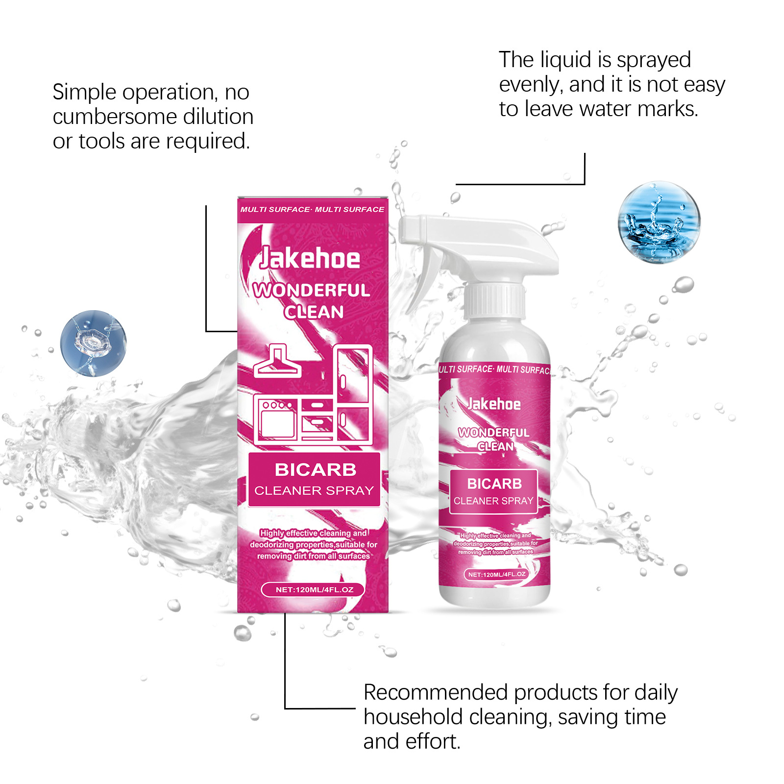 Spray de limpieza de refrescos - Kitchen Cleaner Baking Soda reseña y precio