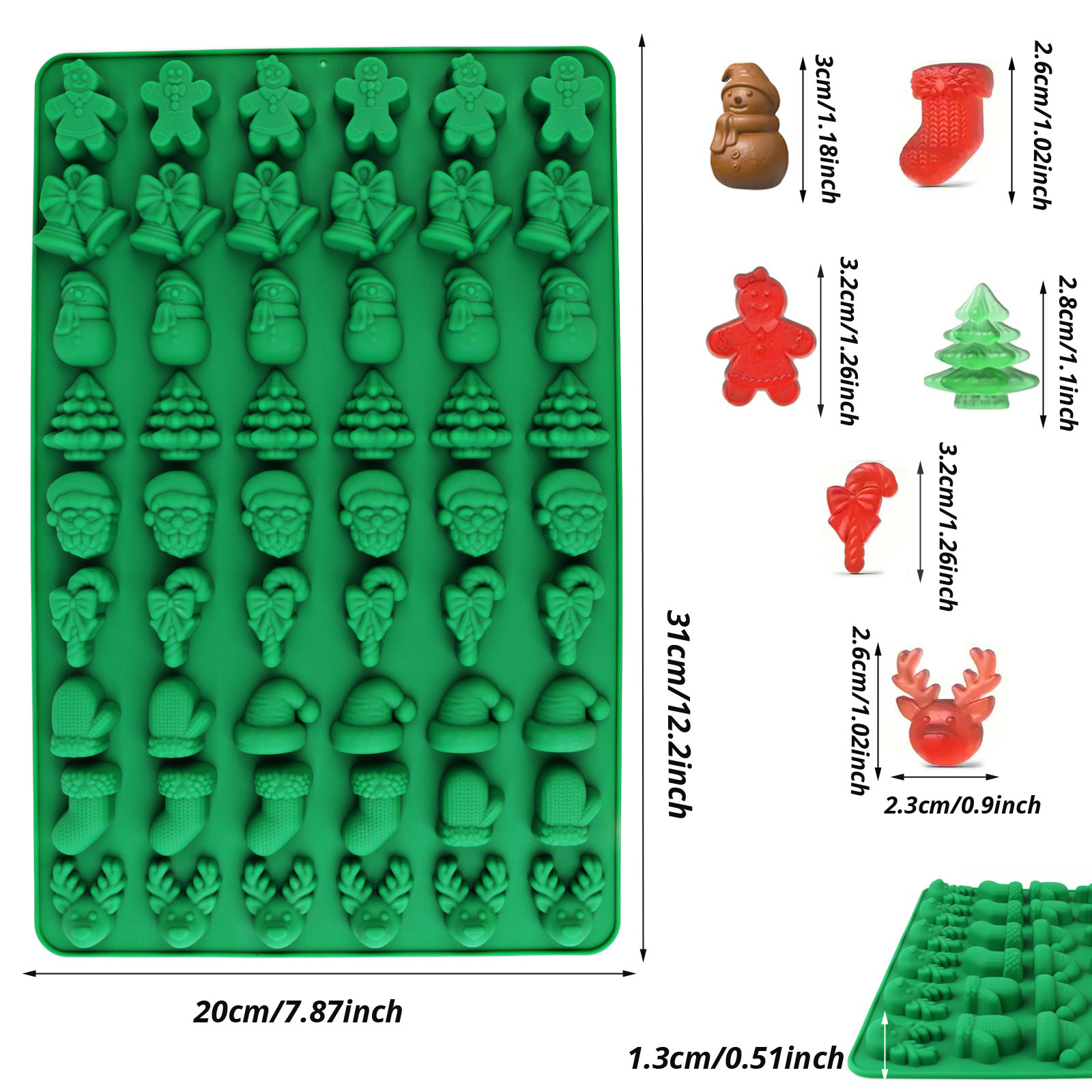 Cuatro tipos de moldes de sili - Kitchen Baking Molds reseña y precio