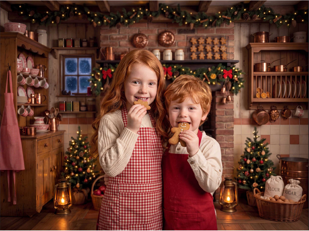 Fondo de cocina navideño para  - Baking Kitchen Kids reseña y precio